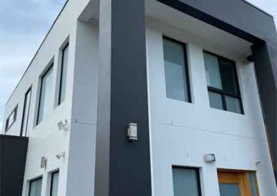 Two story building construction